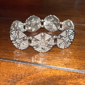 Sparkly Silver Stretch Bracelet